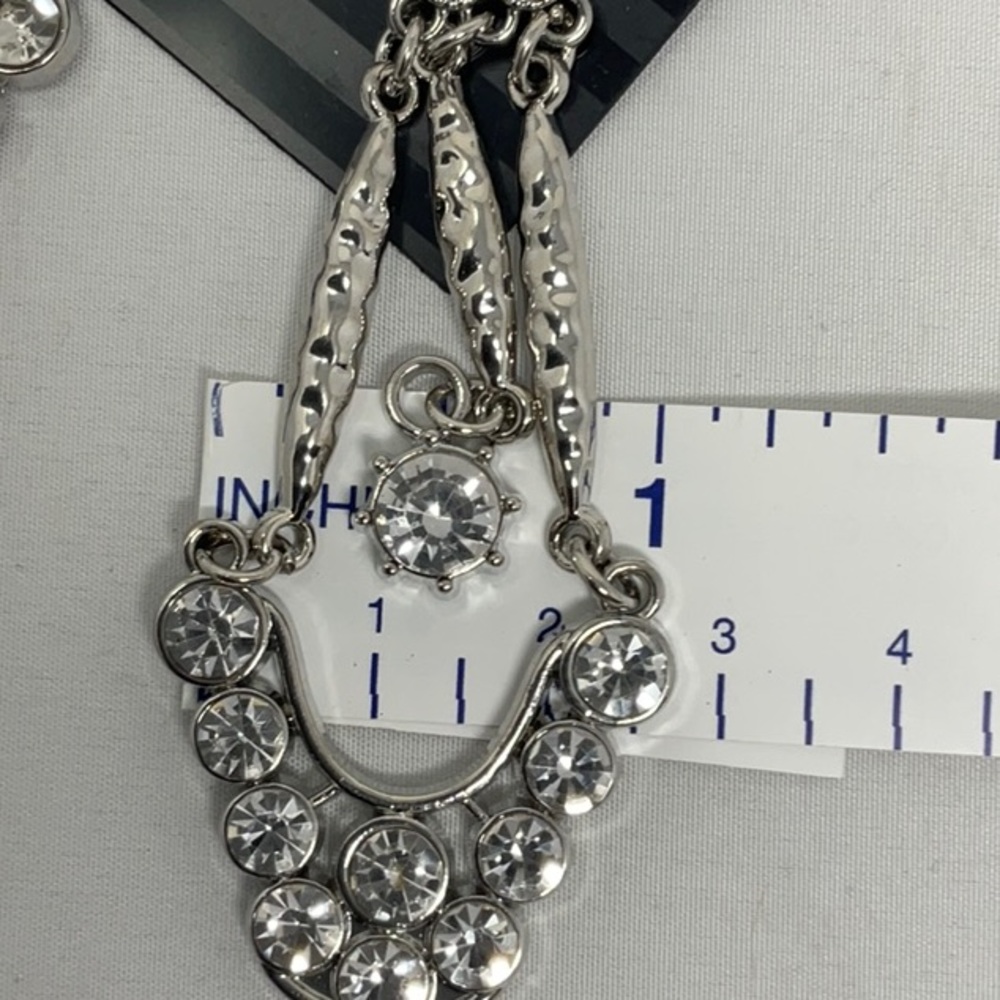 Sparkling Multi Level Dangle Earrings - image 8